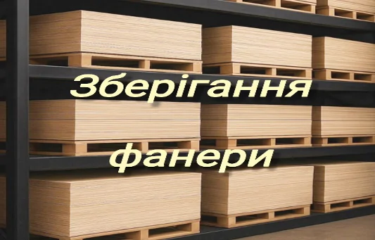 зберігання фанери